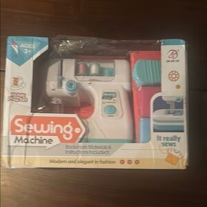 Junior Sewing Machine Toy - White and Blue